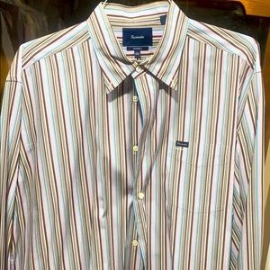 Faconnable men’s multicolored stripe shirt XXL